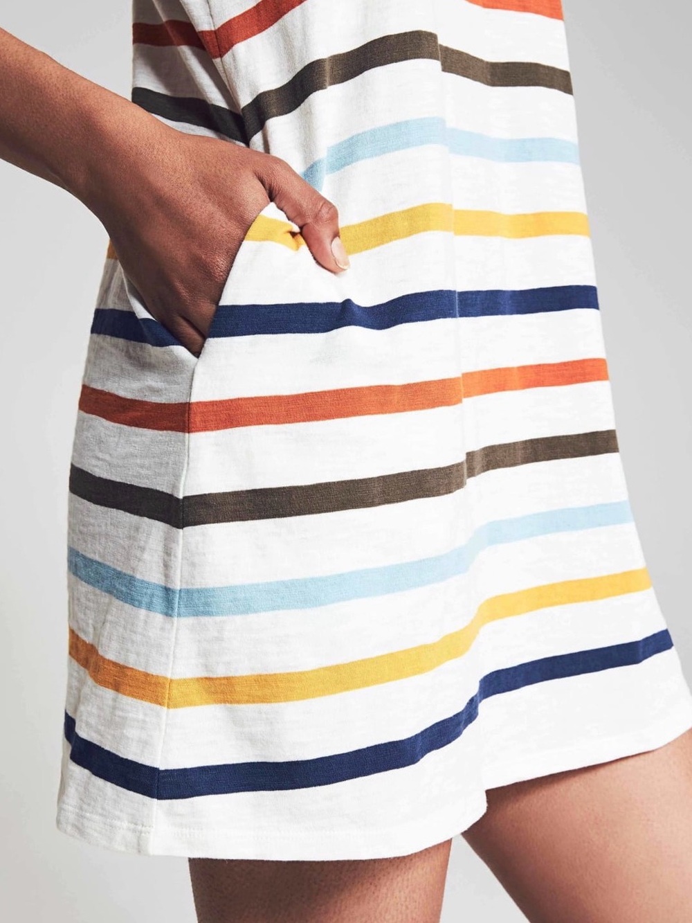 Faherty Womens Florence Dress, Multi Toto Stripe, Size XS - Picture 2 of 5